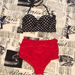 High waisted Bahraini suit with halter